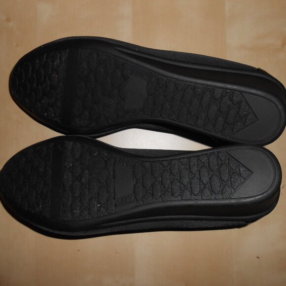 NEW IN BOX LONDON FOG Black NEOPRENE DRESS WEDGE 7W (WIDE) - Picture 7 of 8